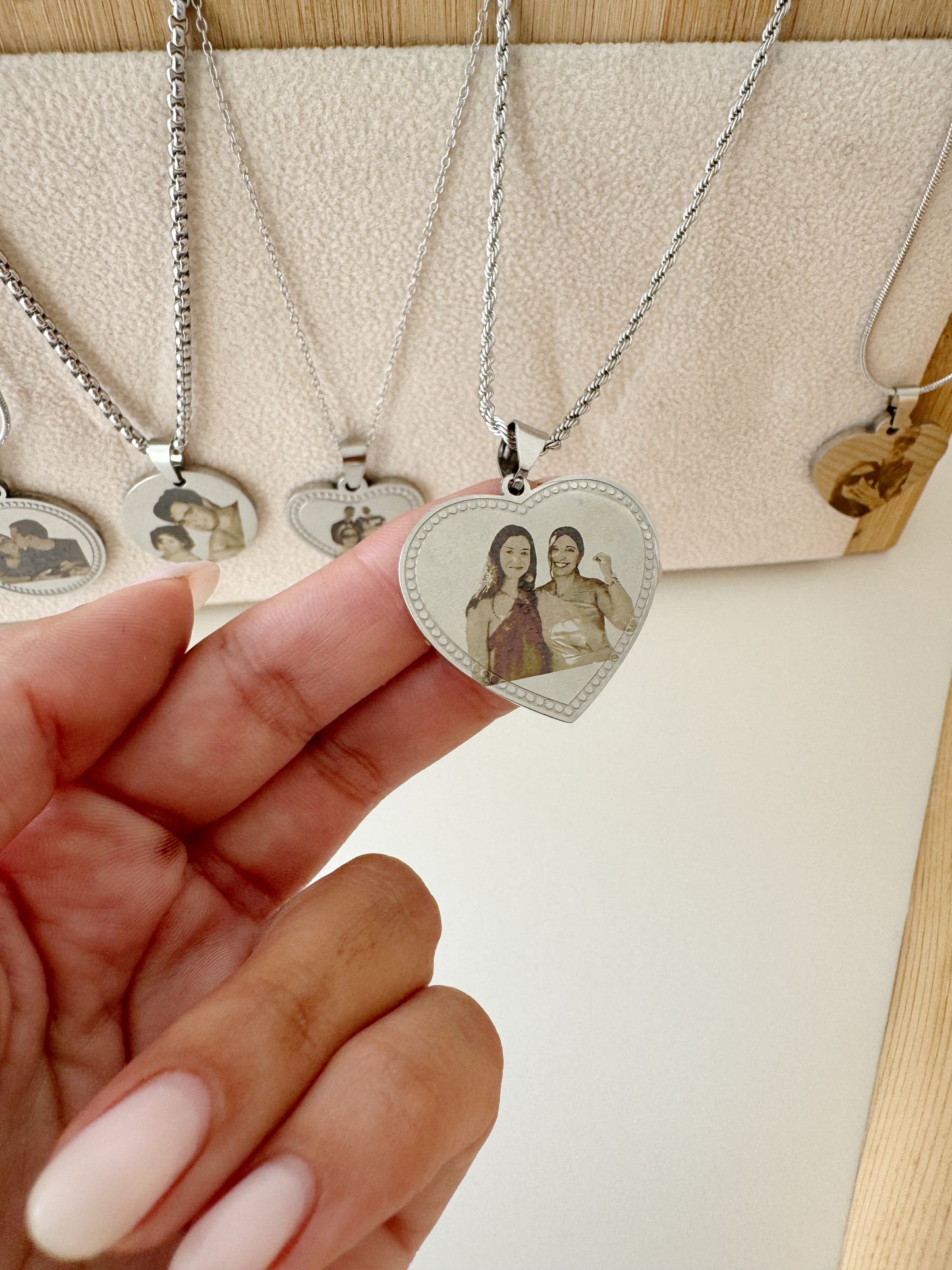 Colar Foto Coração