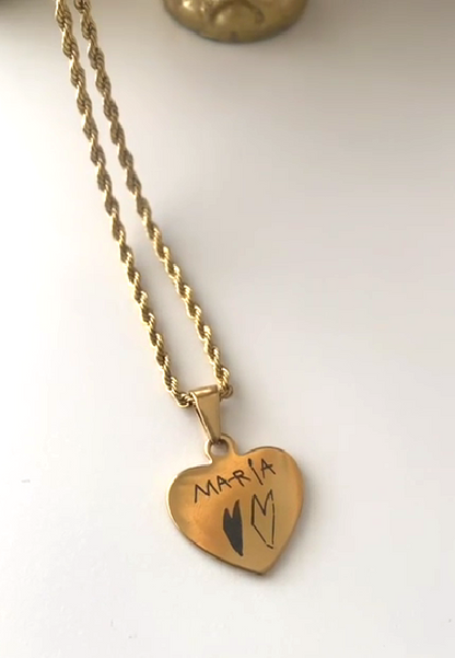 Colar Coração Herança