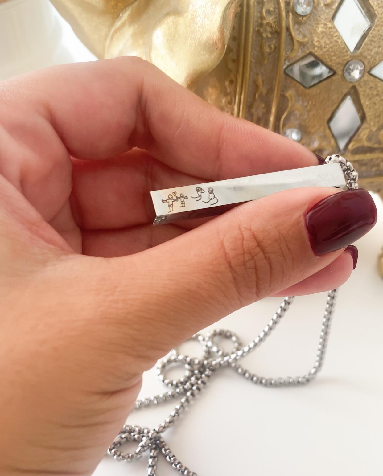 Colar Barra Manuscrito