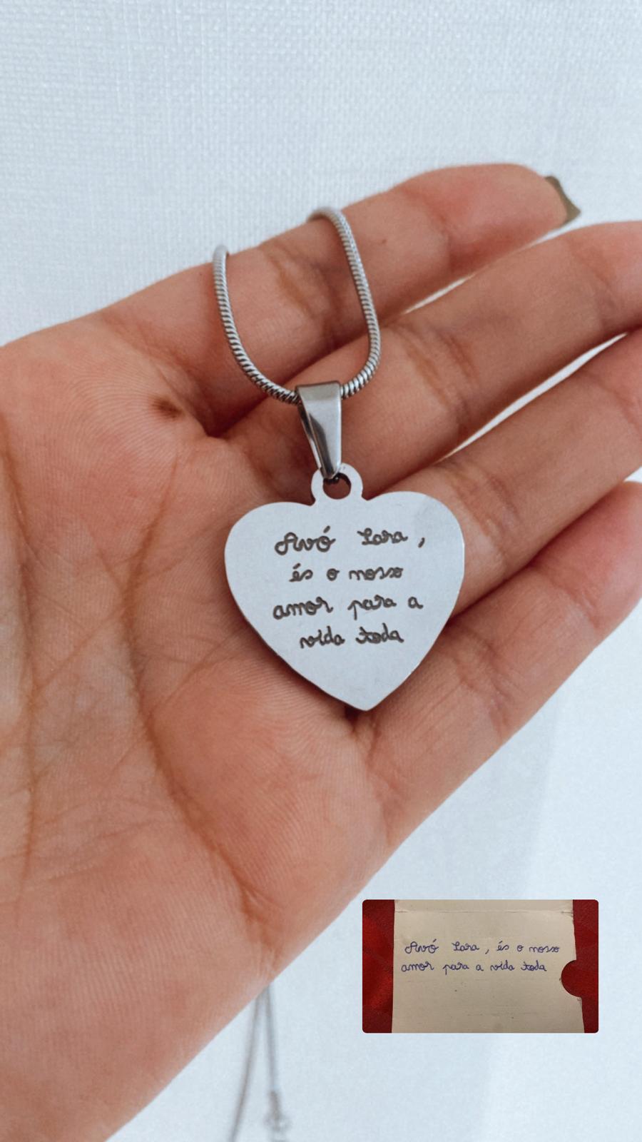 Colar Coração Herança